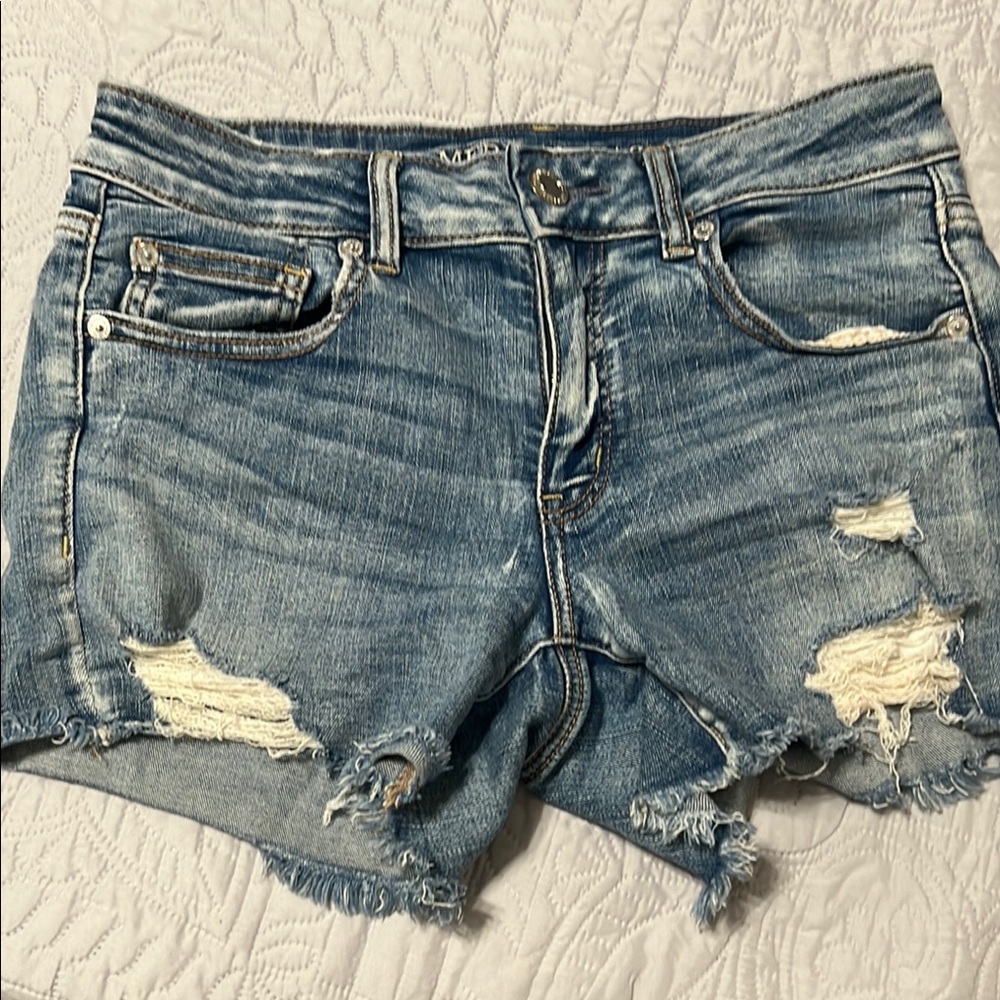 Distressed Denim Women's Shorts